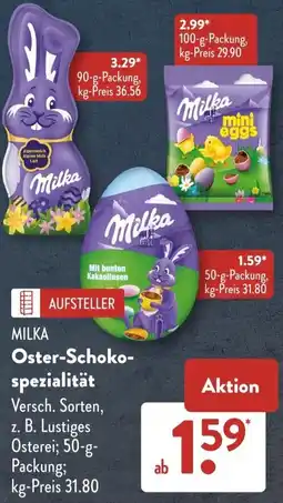 Aldi Süd MILKA Oste -Schoko - spezialität Angebot