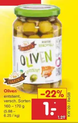 Netto Marken-Discount CUARENTA Oliven Angebot