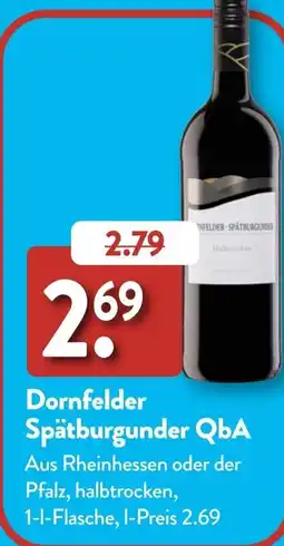 Aldi Süd Dornfelder Spätburgunder QbA Angebot