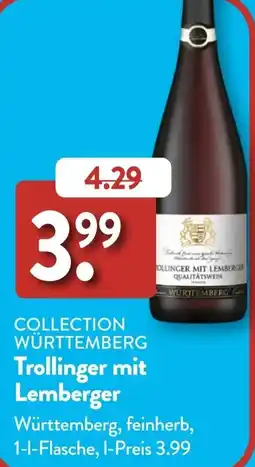 Aldi Süd COLLECTION WÜRTTEMBERG Trollinger mit Lemberger Angebot