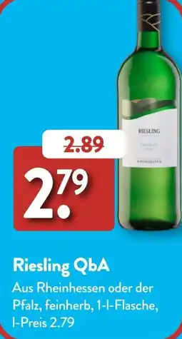 Aldi Süd Riesling QbA Angebot