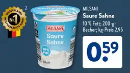 Aldi Süd MILSANI Saure Sahne Angebot