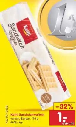 Netto Marken-Discount Kathi Sandwichwaffeln Angebot