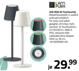 ROLLER LAM PURA LED-RGB-W-Tischleuchte Angebot