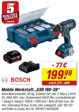 toom Baumarkt BOSCH Mobile Werkstatt ,,GSR 18V-28" Angebot