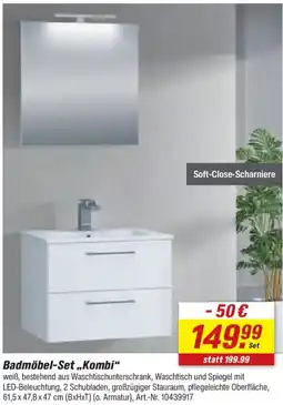 toom Baumarkt Badmöbel-Set ,,Kombi" Angebot