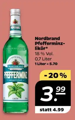 NETTO Nordbrand pfefferminz-likör Angebot