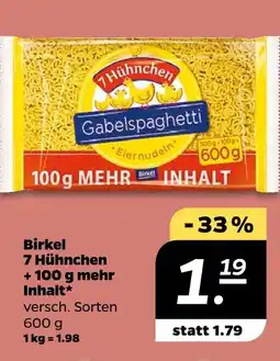 NETTO Birkel 7 hühnchen + 100 g mehr inhalt Angebot