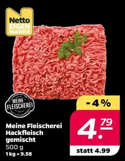 NETTO Netto eigenmarke meine fleischerei hackfleisch gemischt Angebot