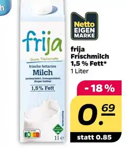 NETTO Netto eigenmarke frija frischmilch 1,5 % fett Angebot
