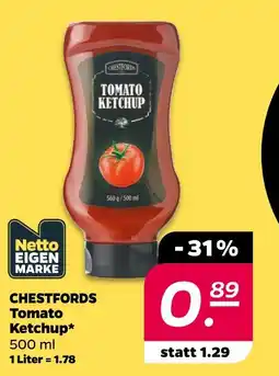 NETTO Chestfords tomato ketchup Angebot