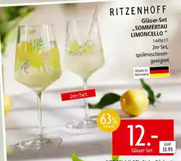 Zurbrüggen RITZENHOFF Gläser-Set ,,SOMMERTAU LIMONCELLO Angebot
