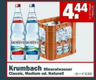 Benz Getränke Krumbach Mineralwasser Classic Medium Od. Naturell Angebot