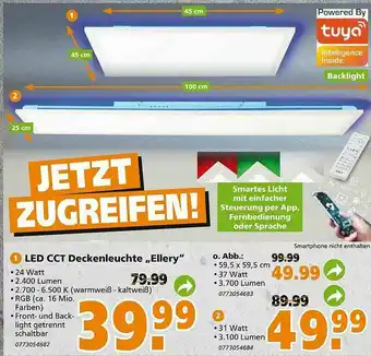 Globus Baumarkt Led Cct Deckenleuchte „ellery“ Angebot