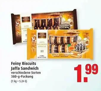 Markant Feiny Biscuits Jaffa Sandwich Angebot