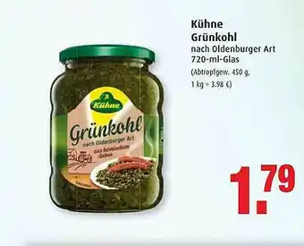 Markant Kühne Grünkohl Angebot