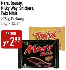 Galeria Markthalle Mars, Bounty, Milky Way, Snickers, Twix Minis Angebot