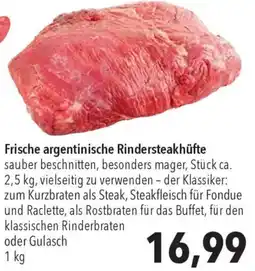 CITTI Markt Frische argentinische Rindersteakhüfte Angebot