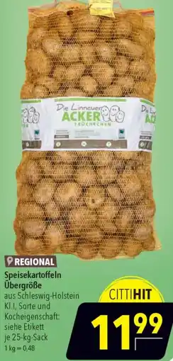 CITTI Markt Speisekartoffeln Übergröße Angebot