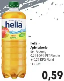 CITTI Markt hella Apfelschorle Angebot