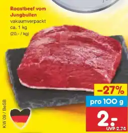 Netto Marken-Discount Roastbeef vom Jungbullen Angebot