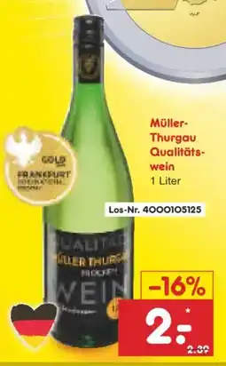 Netto Marken-Discount Müller- Thurgau Qualitätswein Angebot