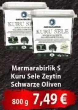 Hüdaverdi Marmarabirlik S Kuru Sele Zeytin Schwarze Oliven Angebot