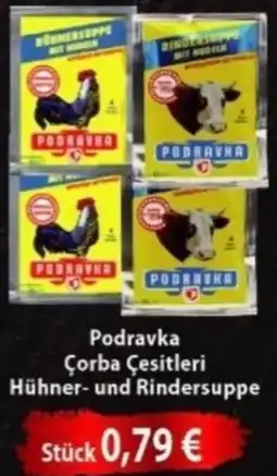 Hüdaverdi Podravka Çorba Çesitleri Hühner- und Rindersuppe Angebot