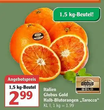 Globus Italien Globus Gold Halb-blutorangen „tarocco” Angebot