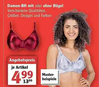 Globus Damen-bh Mit Oder Ohne Bügel Angebot