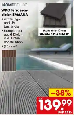 Netto Marken-Discount HOME DELUXE WPC Terrassen- dielen SAMANA Angebot
