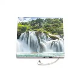 Netto Marken-Discount Marmony 500W Infrarot-Heizung Motiv Wasserfall Angebot