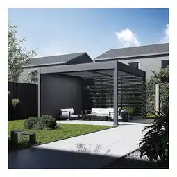 Netto Marken-Discount Pergola Pavillon mit Lamellen Dach Oasis 4 x 4m anthrazit Angebot