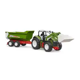 Netto Marken-Discount Bruder Bruder 03452 ROADMAX Traktor mit Frontlader und Kippanhänger Angebot