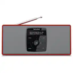 Netto Marken-Discount TechniSat DIGITRADIO 2 S Portables DAB+/UKW-Stereoradio, 2 W rot/silber Angebot