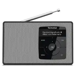 Netto Marken-Discount TechniSat DIGITRADIO 2 Portables DAB+/UKW-Radio, Bluetooth schwarz/weiß Angebot