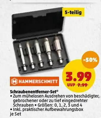 PENNY Hammarschmitt Schraubenentferner-set Angebot