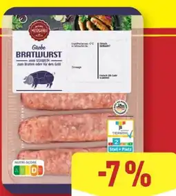 Aldi Nord Meine Metzgerei Grobe Bratwurst Angebot