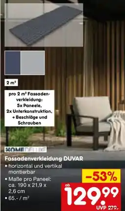 Netto Marken-Discount HOME DELUXE Fassadenverkleidung DUVAR Angebot