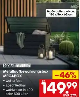 Netto Marken-Discount HOME DELUXE Metallaufbewahrungsbox MEGABOX Angebot