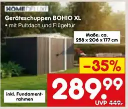 Netto Marken-Discount HOME DELUXE Geräteschuppen BOHIO XL Angebot