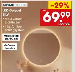 Netto Marken-Discount HOME DELUXE LED-Spiegel SILA Angebot