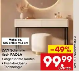 Netto Marken-Discount HOME DELUXE LVLY Schminktisch PAOLA Angebot