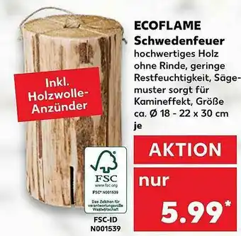 Kaufland Ecoflame Schwedenfeuer Angebot