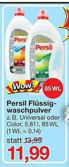 Jawoll Persil Flüssig-waschpulver Angebot