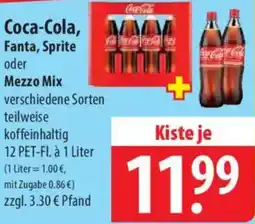 Famila Nord Ost Coca-Cola, Fanta, Sprite oder Mezzo Mix Angebot