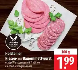 Famila Nord Ost Holsteiner Riesen oder Bauernmettwurst Angebot