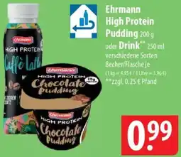 Famila Nord Ost Ehrmann High Protein Pudding oder Drink Angebot