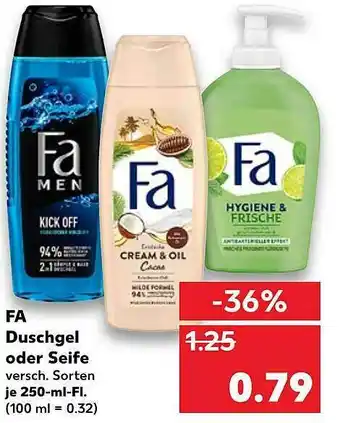 Kaufland Fa Duschgel Oder Seife Angebot