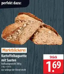 Famila Nord Ost Marktbäckerei Kartoffelbaguette mit Saaten Angebot